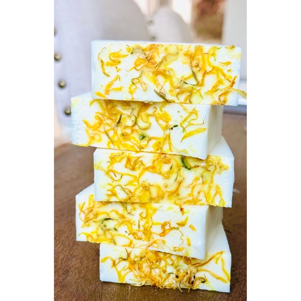 PHDesignOrganics Triple Butter Soap Bar Calendula Botanical Handmade‎